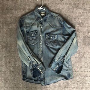 Retro Wrangler shirt XL with snaps